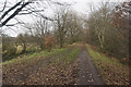 Former railway track near Ellesmere Park