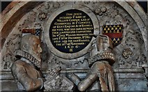 TQ7237 : Goudhurst, St. Mary's church: The William Campion memorial (d. 10th December 1615) 2 by Michael Garlick