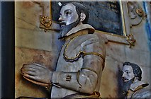 TQ7237 : Goudhurst, St. Mary's church: Alabaster standing Culpeper wall memorial erected in 1608 5 by Michael Garlick