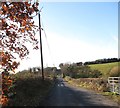 Sheeptown Road ascending a drumlin ridge