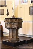 TQ0371 : St Mary, Staines - Font by John Salmon