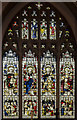 TL1998 : Stained glass window, St John the Baptist church, Peterborough by Julian P Guffogg