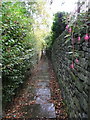 Footpath 690 approaching Heath Road, Skircoat, Halifax