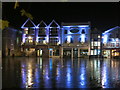 Blue Lights along Butcher Row