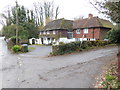 Houses in Nuthurst on bridleway junction