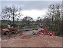 SX9489 : Construction work by Exeter Canal by David Smith