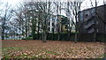 Hertz House, Uxbridge - Rear view,  through trees