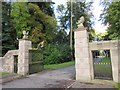 Entrance gate to Glamis Castle