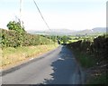 Leitrim Road descending eastwards from the outskirts of Hilltown