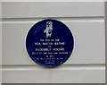 Blue plaque on Laston House, Tenby