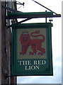 Sign for the Red Lion, Huncote