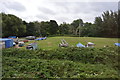 Boats in a field