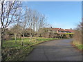 Access road at the western edge of Hornchurch Country Park