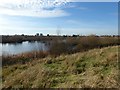 Lake Stillwell seen from the slope of Ingrebourne Hill