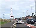 NZ2494 : Level Crossing at Widdrington Station, Northumberland by Alpin Stewart