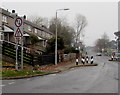 Give way to oncoming vehicles, Newman Road, Trevethin