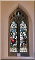 SJ8391 : Stained glass in Christ Church by Gerald England