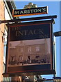 Sign for the Intack Inn