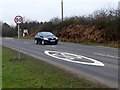 Speed limit signage on the A638