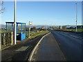 Bus stop and shelter on Accrington Road (A679), Lane Ends