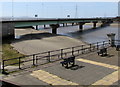 Across Loughor Bridge from South Wales to West Wales