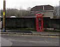 Red phonebox, Bridge Street, West End, Abercarn