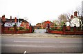 SO9570 : Entrance gates in Kidderminster Road, Bromsgrove, Worcs by P L Chadwick