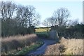 Abutments of a dismantled railway bridge