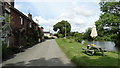 Village street & pond, Burston, Staffs