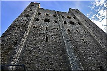 TQ7468 : Rochester Castle: The Keep from Bakers Walk by Michael Garlick