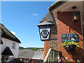 AA sign outside the Royal Oak, Dunsford