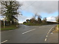 Minor road leaving the B4396 at Llanybodwel