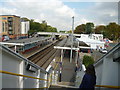 Elstree & Borehamwood station: looking north from footbridge