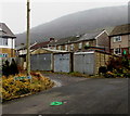 Castle Close lockup garages, Pontywaun