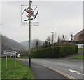 Pontywaun Christmas decoration at the edge of Cwmcarn