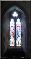 SJ9295 : Stained glass in Christ Church by Gerald England