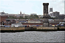 SJ3392 : Victoria Tower at the Entrance to Salisbury Dock, Liverpool by David Dixon