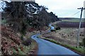 The twisty hill road to Bridgend