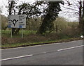 Directions sign facing the A4106 north of Tythegston