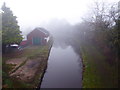 Scene from a bridge on the Llangollen Canal at Bettisfield