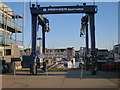 Boat lift at Sovereign Harbour