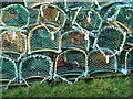 NU1241 : Crab and lobster pots, Holy Island by Alan Murray-Rust