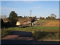 Cycle route across the railway