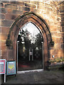 SJ6552 : St Mary, Nantwich: south door by Stephen Craven