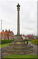 Beaumond Cross, in park beside London Road