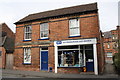 SK7953 : #6 Albert Street with RSPCA shop by Roger Templeman