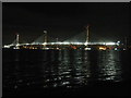 NT1179 : The Queensferry Crossing at night by M J Richardson