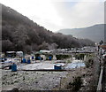 Frosty Nantcarn Road allotments in Cwmcarn