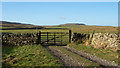 Gate across Flout Moor Lane