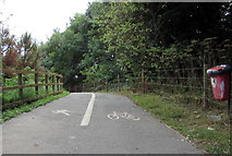 SX9293 : Footpath and cycleway to the city centre, Exeter by Jaggery